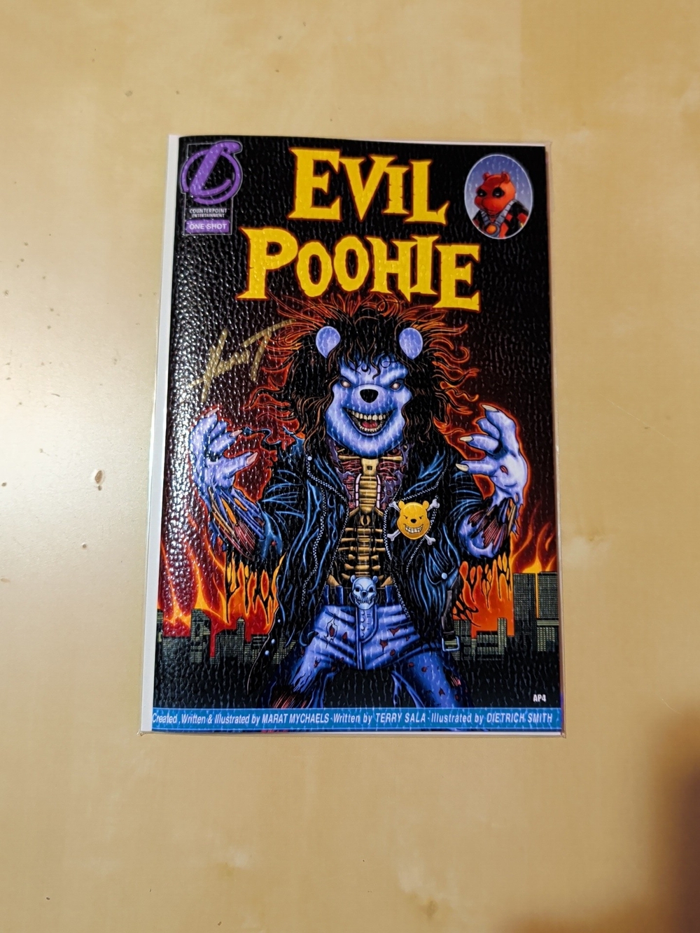 Do You Pooh EVIL POOHIE "Evil Ernie Homage" AP 4 Signed By MARAT COA